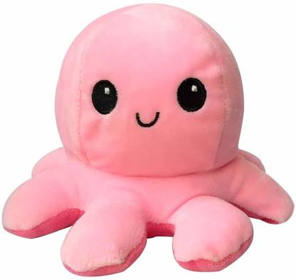 Sanvidecors Reversible Flip Octopus Plush Stuffed Toy  - 14.7 cm