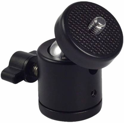 Savsol Ball Head Swivel Mount with 360 Rotation for Tripod Stand with Universal Thread Size of 1/4 Inch 6 MM Compatible with Ring Light Tripod Photography Stand Microphone Stand Mobile Holder