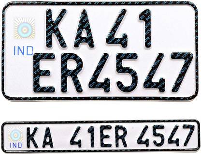 ind Vehicle Number Plate-001 Bike Number Plate