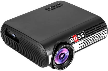 BOSS S14A Android WiFi 6000 Lumens Full HD Multimedia Portable Projector (6000 lm / Wireless / Remote Controller) Portable Projector