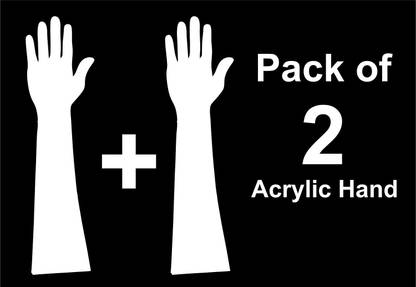 PPP 2 Reusable Acrylic Hand for Mehndi Practice