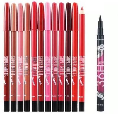 RP Gives You 12 Lipline Supper Matte Pencil With 1 Liner