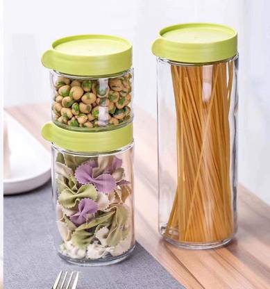 vetreo Glass Grocery Container  - 980 ml, 600 ml, 320 ml