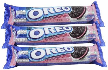 OREO Strawberry and Chocolate Cookies Cream Sandwich Biscuit