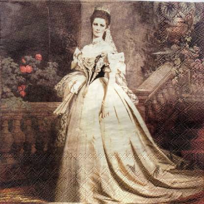 sabrang jaipur Vintage Victorian lady- decoupage tissue paper Matte Finish Decoupage Medium
