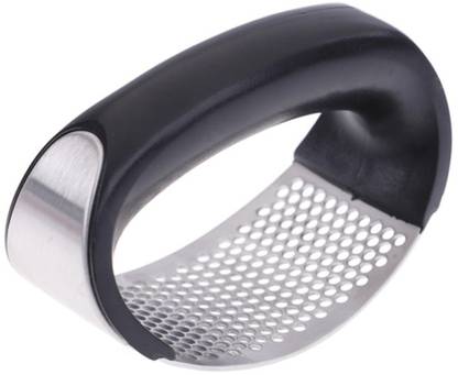 ECOBELL Multi-Function Manual Garlic Presser Curved Garlic Grinding Slicer Stainless Steel Garlic Presses Cooking Gadgets Tool Garlic Press