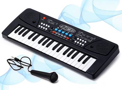 Toyvala BF-430 37 Key Piano Keyboard Toy with Power Option, Recording and Mic, Electronic Piano Keyboard Multi-Function Portable Piano Keyboard Analog Portable Keyboard