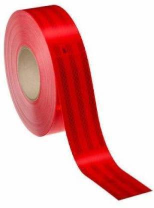 PADG Red Intensity Reflective Conspicuity Tape 50.8 mm x 5m Red Reflective Tape (Pack of 1) 50.8 mm x 5 m RED Reflective Tape