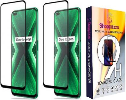 Shoppitzzo Edge To Edge Tempered Glass for realme X3, X3 Superzoom, Oppo Reno 10x/NeoShield Tempered Glass/Full Screen Coverage-Edge to Edge/9H