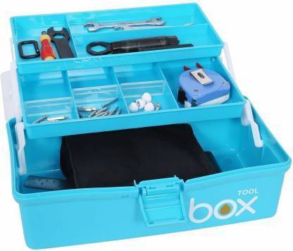 Eopzo Plastic Portable 3 Layer Compartment Multipurpose Medicine Organizer Family Emergency First Aid Kit Storage Repair Tool Box Case (Blue) Plastic Portable 3 Layer Compartment Multipurpose Medicine Organizer Family Emergency First Aid Kit Storage Repair Tool Box Case (Blue) Clear Plastic Foldable Storage Box, Multifunction Three Layers Transparent Storage Box, Transparent Tool Box Organizer Container Case with Handle Tool Box Tool Box with Tray Tool Box