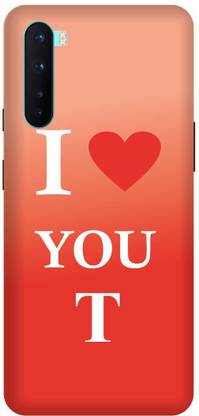 TPM Back Cover for One Plus Nord Printed I Love Youn T Back Cover