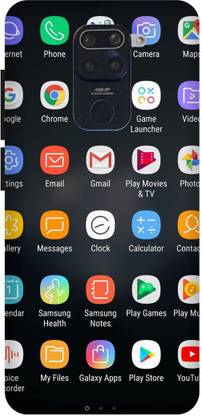 SAVETREE Back Cover for Mi Redmi Note 9 Android Apps Back Cover