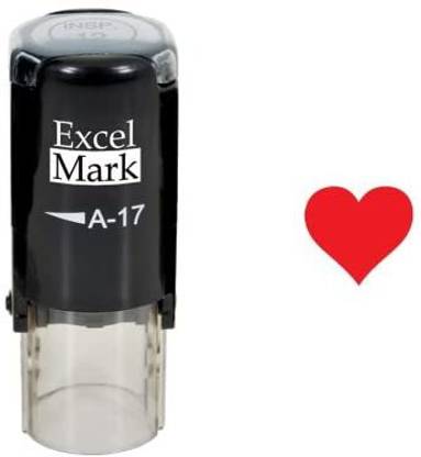 Valentine's Day Rubber Stamp-Heart Stamp-Ink