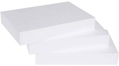 SILVERLAKE Lake Craft Foam Block-3 Pack Of 8X12X2 Eps Polystyrene Styrofoam Blocks For Crafting, Modeling, Art Projects And Flora