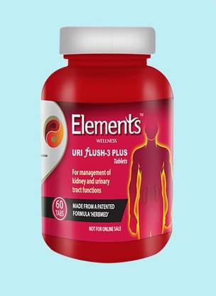 Elements Uri Flush 3 Plus Tablets | 60 tablet