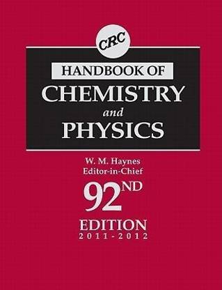 CRC Handbook of Chemistry and Physics, 92nd Edition