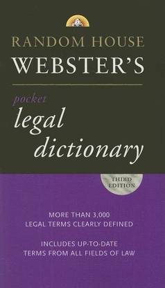 Random House Webster's Pocket Legal Dictionary, Third Edition