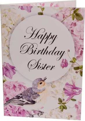 TTC Musical Birthday Card Singing Happy Birthday For Sister Birthday Greeting Card