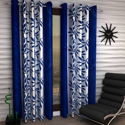 Fashion String 153 cm (5 ft) Polyester Semi Transparent Window Curtain (Pack Of 2)