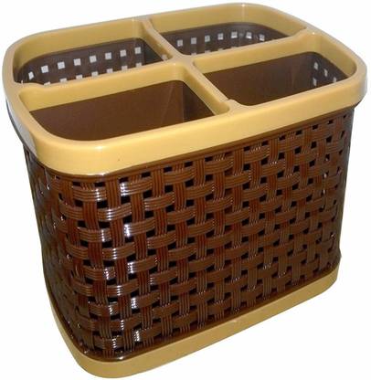 AMMEDARSHAN 4 Compartments Plastic Stand Organizer