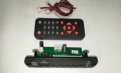 Diycart Bluetooth FM USB AUX Card MP3 Stereo Player Decoder Module Kit with remote and (5+5 watts class D Amplifier Inbuilt) Electronic Components Electronic Hobby Kit