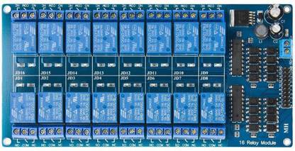 2A digital 12V 16 Channel Relay Module with Light Coupling LM2576 Power