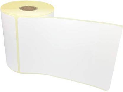 Stuti 100x150mm(4x6 inch) Direct Thermal Label/Sticker(no ribbon required) Plain White 1 Inch core Inside Winding 250 Labels/Roll for All Bacode Printer, Weighing scale, direct thrermal printers. Paper Label