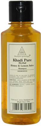 KHADI प्योर हर्बल हनी और लेमन जूस शैम्पू