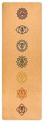 SCORIA Seven Chakras Non Slip Cork Yoga Mat , Exercise & Yoga / Fitness 5.5 mm Yoga Mat