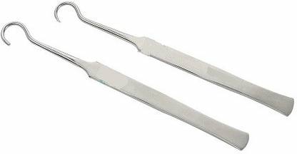 Forgesy Hook Set of One Prong Sharp and One Prong Blunt (PACK OF 2) Surgical Hook