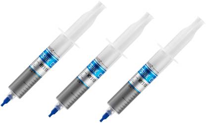 Etake (Pack of 3) 30g Syringe Thermal Grease Silver CPU Chip Heatsink Paste Conductive Compound Carbon Based Thermal Paste