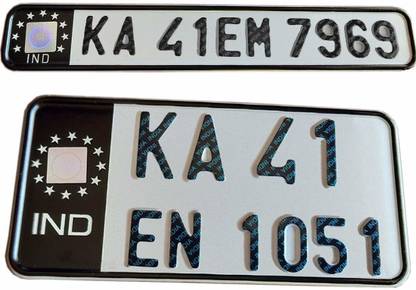 ind Vehicle Number Plate-012 Bike Number Plate