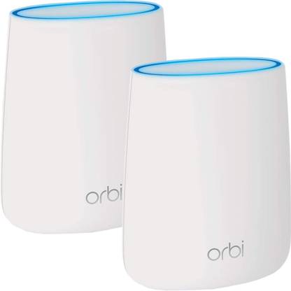 NETGEAR RBK20 Mesh Router 2.4 GHz, 5 GHz 2100 Mbps Wifi Speed Tri Band Internal Antenna Ethernet (Cable Broadband)