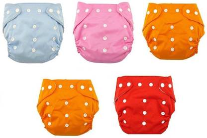 WonderKart New Adjustable Reusable Lot Baby Washable Cloth Diaper Nappies Pack