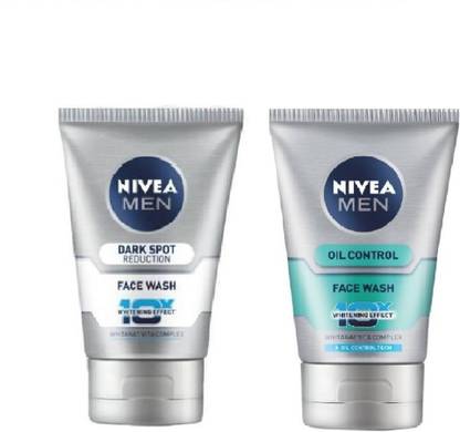 Nivea Men men face wash dark spot and oil control 50 ml x 2 Face Wash