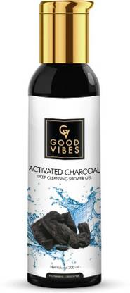 GOOD VIBES Deep Cleansing Shower Gel (Body Wash) - Activated Charcoal