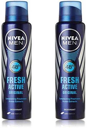NIVEA FRESH ACTIVE Deodorant Spray  -  For Men
