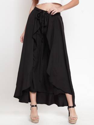 Regular Fit Women Black Trousers