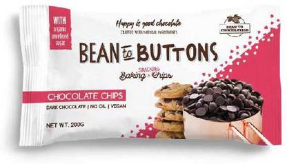 PINK HARVEST FARMS Bean to Buttons Baking Chocolate Chips Choco Chips Semi Solid