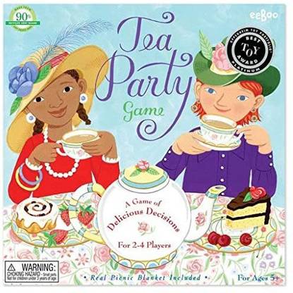 eeBoo Tea Party Spinner Game for Girls Board Game Accessories