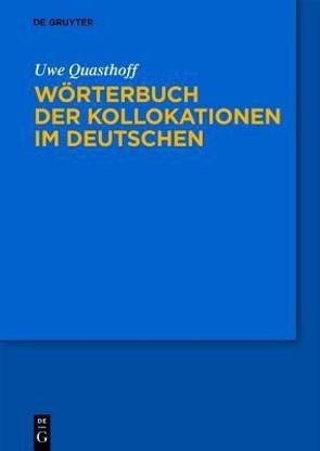 Woerterbuch Der Kollokationen Im Deutschen