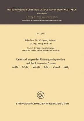 Untersuchung der Phasengleichgewichte und Reaktionen im System MgO ? Cr2O3 - 2MgO ? SiO2 - 2CaO ? SiO2