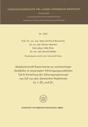 Molekularstrahl-Experimente an zweiatomigen Molekuelen in angeregten Schwingungszustaenden