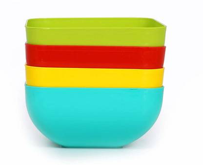 Dalton Plastic Soup Bowl ECO Square Fiber Mixing Bowl Set of 4