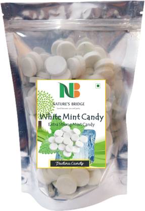 Nature's Bridge Mint Candy / Strong Mint Flavored Candy / Pudina Candy / Pudina Goli - 400 Gm Mint Candy