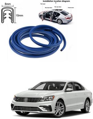 PRTEK Car Door Edge Guards Strip U Shape Flexible Car Door Protector Rubber Anti-Collision Rubber Trim Seal Lining Protect from Chips,Scratches Fits for Most Universal Vehicle A188 Car Side Beading