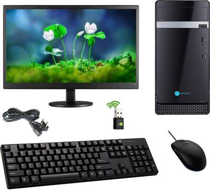 Assembled CI310TH Desktop Computer(i3-10100 CPU/8GB RAM) Core i3 (8 GB DDR4/1 TB/Windows 10 Home/2 GB/18.5 Inch Screen/1TB HDD/2GB Graphics/18.5â Monitor/WiFi/Windows 10 & Ms Office(Trial Version)&Antivirus(Free Version) Pre Installed))