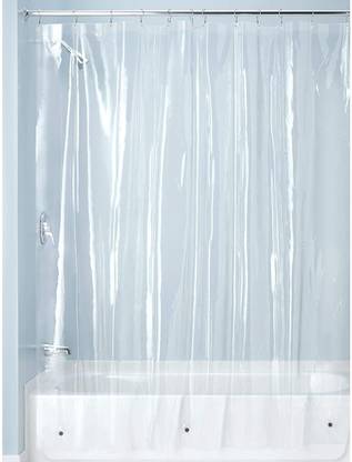 Fabfurn 273 cm (9 ft) PVC Transparent Shower Curtain (Pack Of 2)