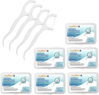 Royalkart Dental Floss Toothpick, Teeth Cleaning (Pack of 150)