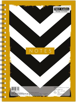 first Choice Stationery Soft Bound A4 Notebook Practical File 21X27X140X58 100 Pages